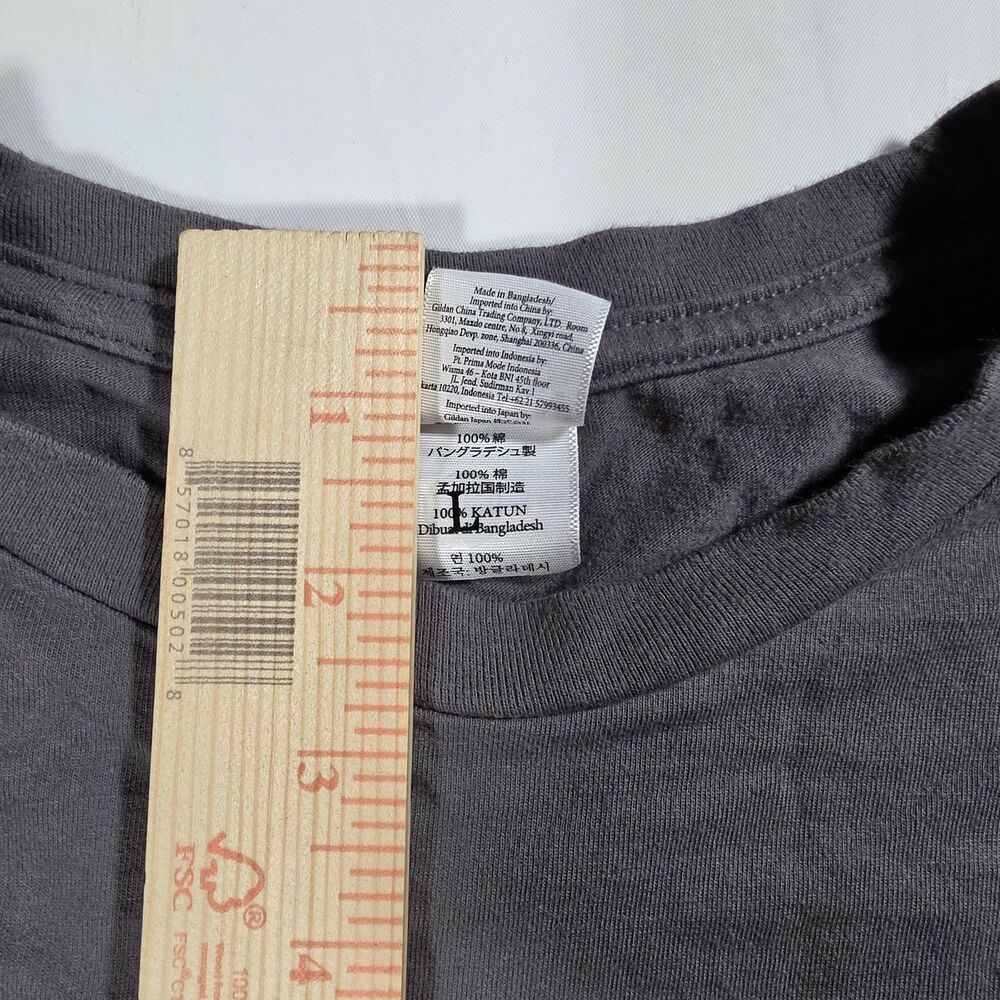 Gildan Shirt Mens XL Gray Funny Sarcastic Dumbest Way Possible Graphic Tee - Picture 4 of 8